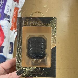 Black Glitter AirPods Case